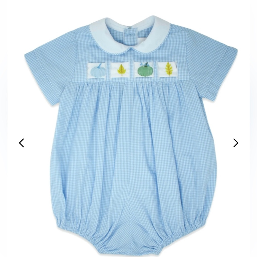 Lullaby Set Noah Ribbon Bubble - Blue Minigingham